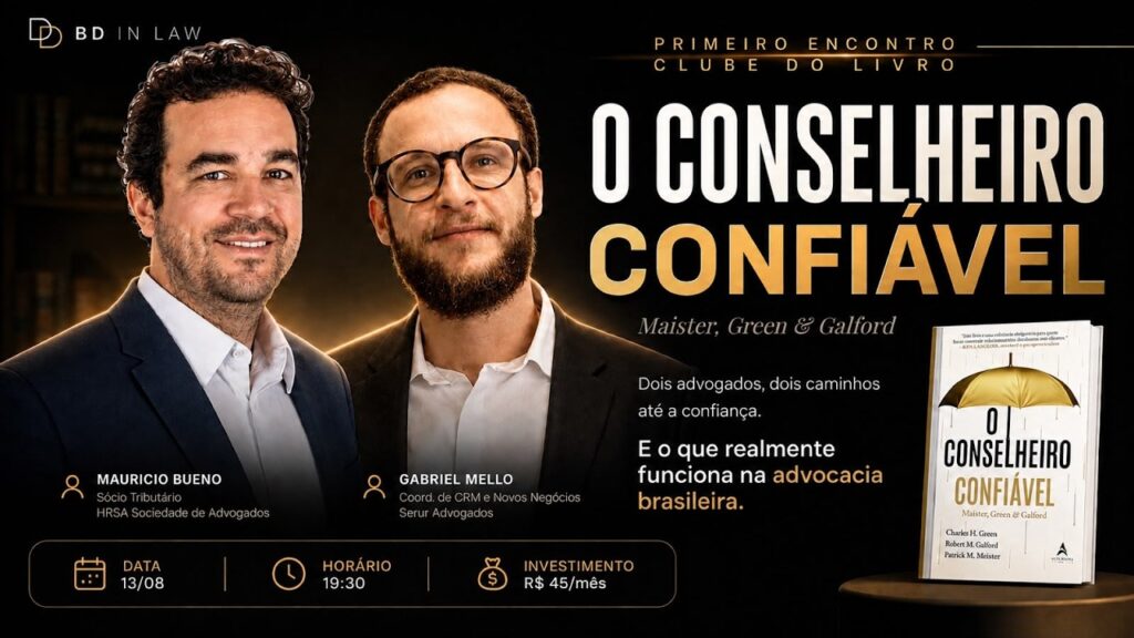CONFIANÇA NA ADVOCACIA | Clube do Livro BD in Law – EP1